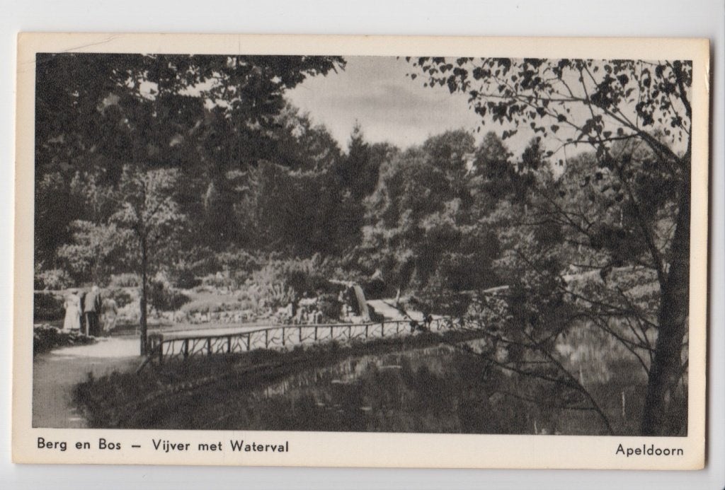 021 Apeldoorn: Berg en Bos, Vijver en Tunnel B17, Verzenden, 1940 tot 1960, Ongelopen, Gelderland