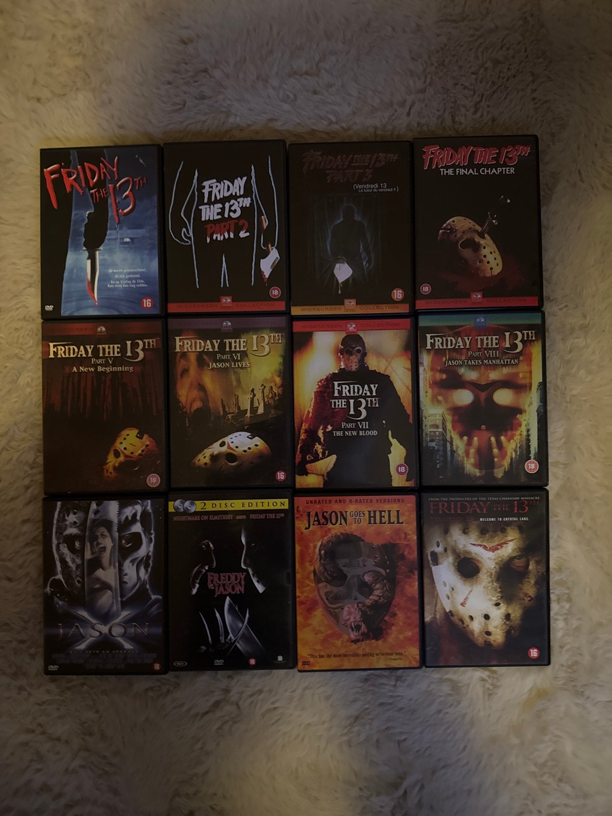 Friday the 13th DVD Collectie - 12 Horrorfilms, Vanaf 18 jaar, Engels, Ophalen of Verzenden, Zo goed als nieuw