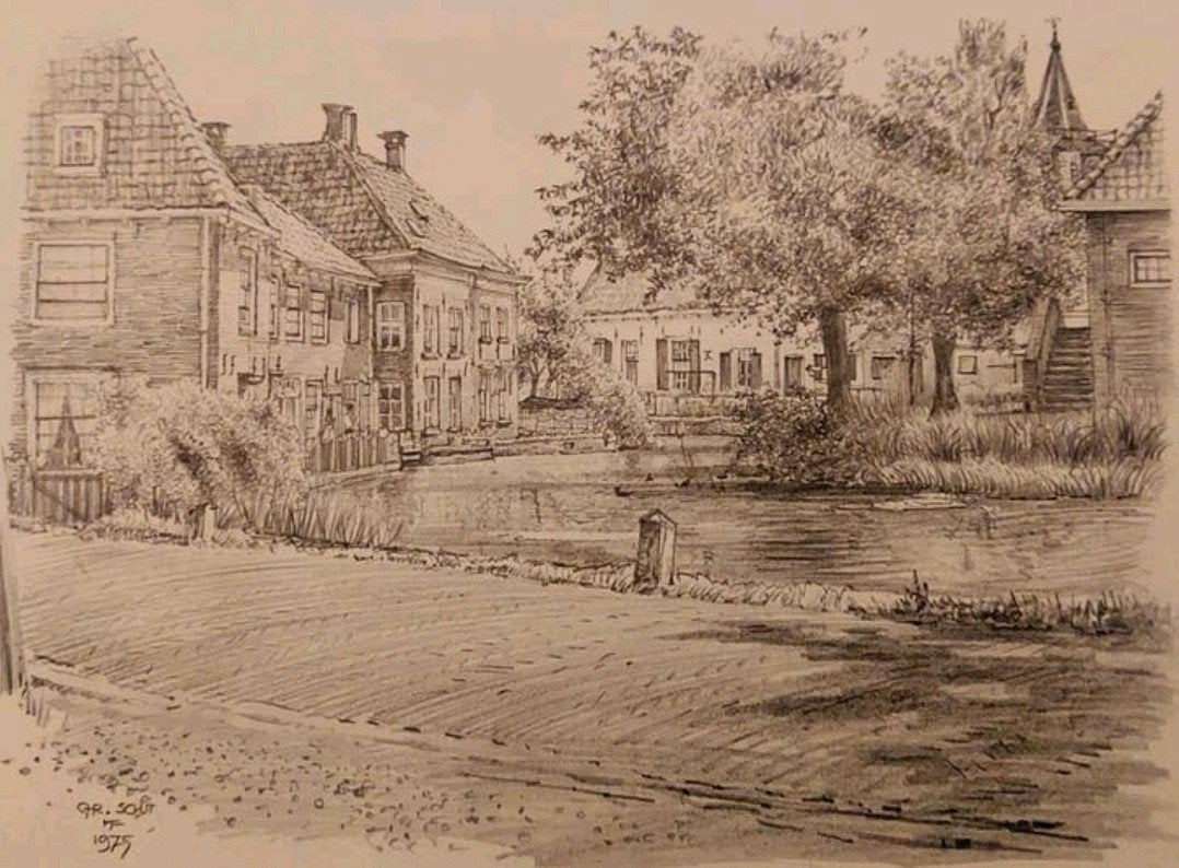 Linschoten .. het dorp ter weerszijden van ..., Ophalen of Verzenden