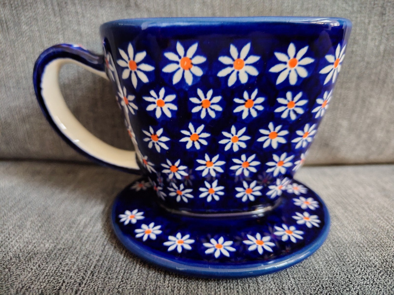 Bunzlau - Boleslawiec - Koffiefilterhouder - Als nieuw, Overige merken, Keramiek, Ophalen of Verzenden, Zo goed als nieuw