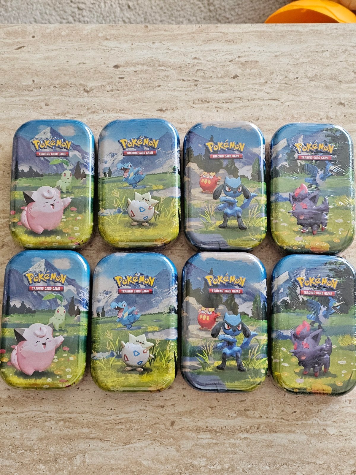 8x Pokémon Ascended Heroes Italiaanse Versie: Mini Tin, Ophalen of Verzenden, Nieuw, Overige typen, Foil