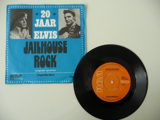 single ELVIS PRESLEY - JAILHOUSE ROCK - RCA Records, 1974 R, Cd's en Dvd's, Gebruikt, 7 inch, Ophalen of Verzenden, Pop