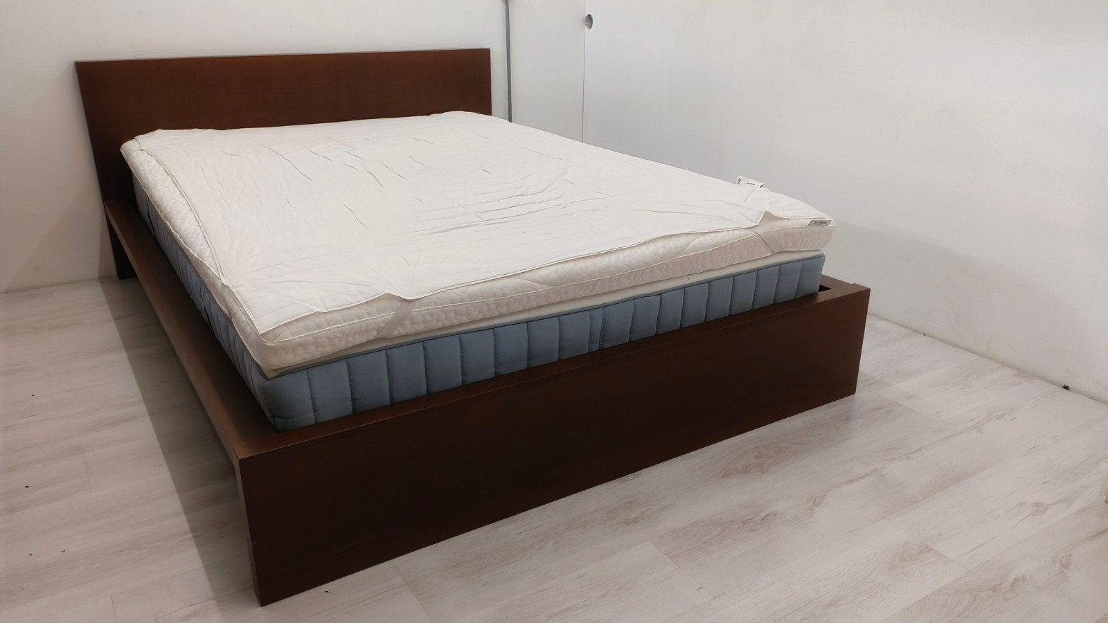 Bed 140x200 twijfelaar, Huis en Inrichting, Ophalen, Bruin, Tweepersoons, 140 cm