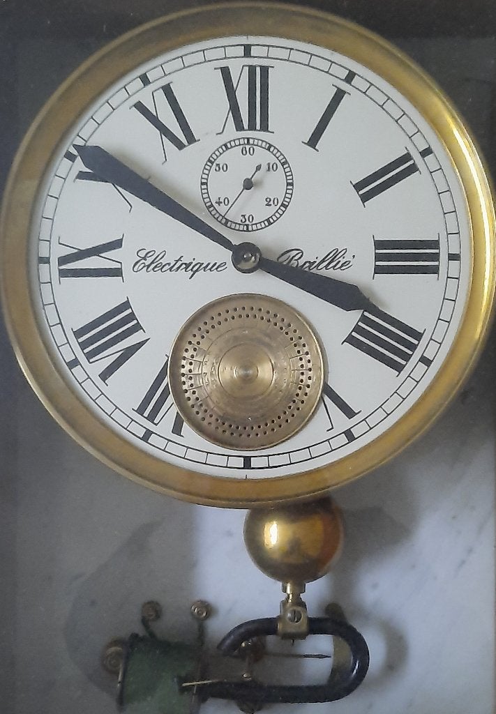 vroege Brillie (geen ATO) moederklok uit 1910 in eiken kast, Ophalen of Verzenden