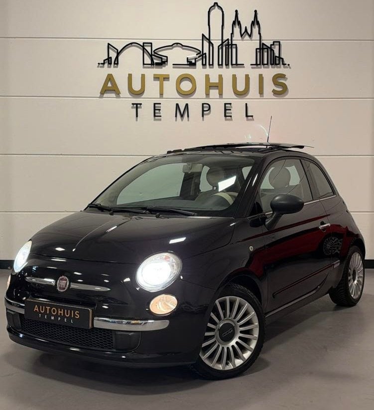 Fiat 500 1.2 Lounge Nap Automaat Airco Bluetooth Pano 16 Inc, Auto's, Euro 5, Stof, Gebruikt, 4 cilinders
