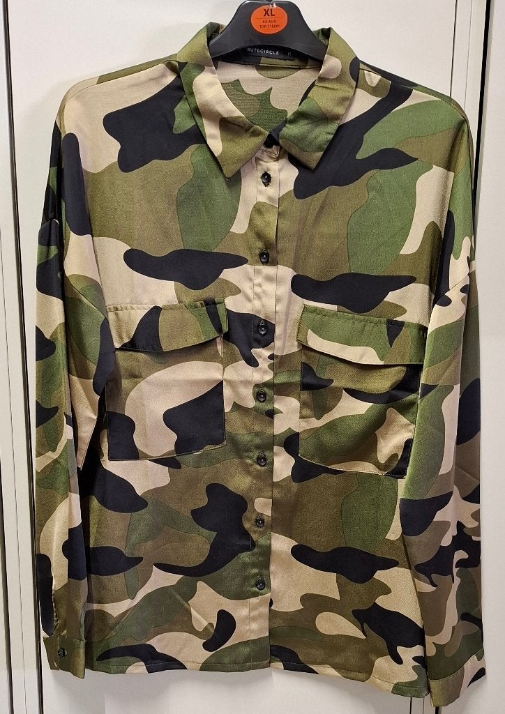 Rut & Circle Camouflage Blouse Maat M, Meerkleurig, Ophalen of Verzenden, Zo goed als nieuw, Maat 38/40 (M)
