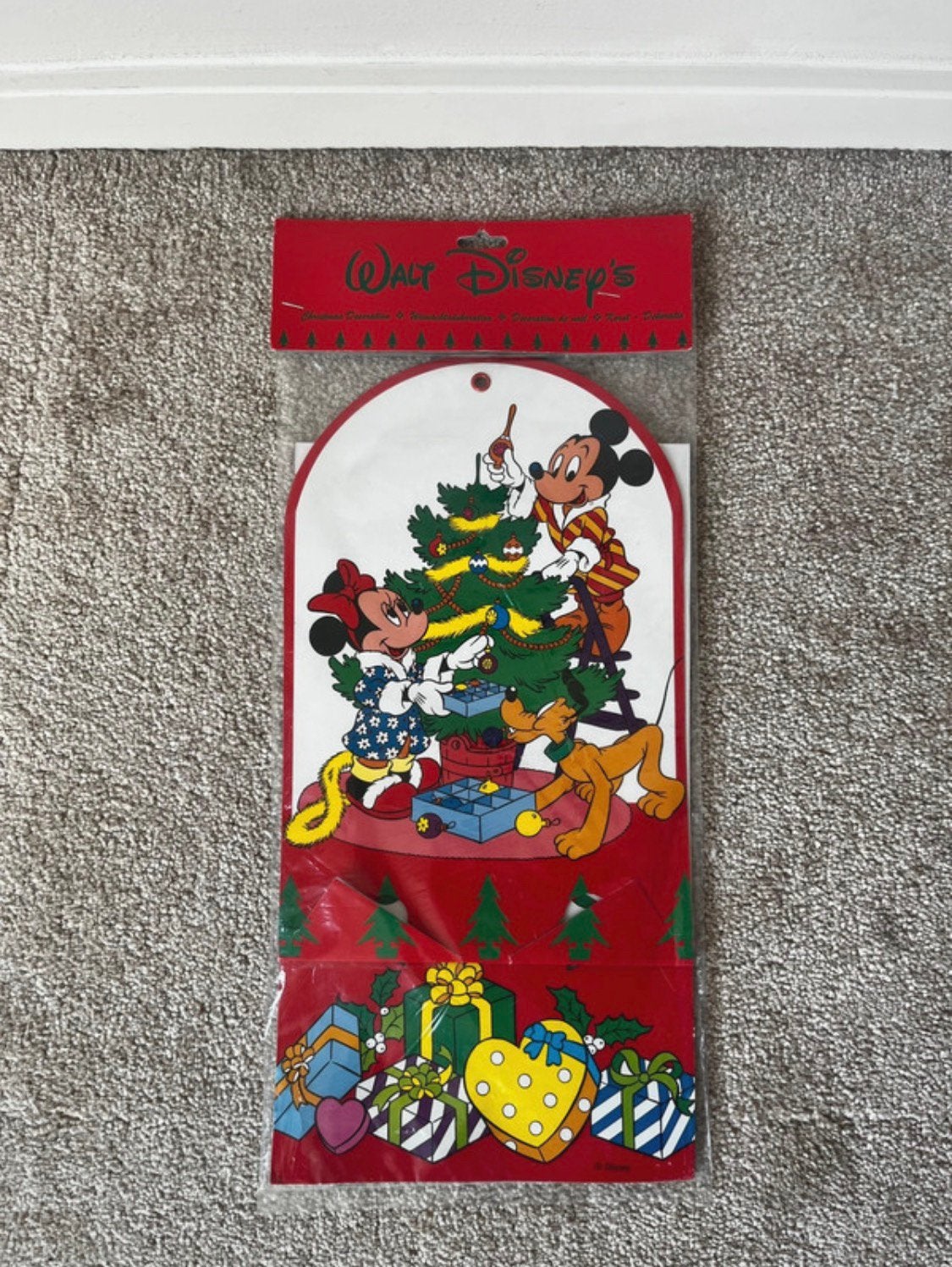 Vintage Disney kaartenhouder/wandhanger. 90s Mickey Mouse, Huis en Inrichting, Verzenden, Vintage, Papier/karton, Nieuw