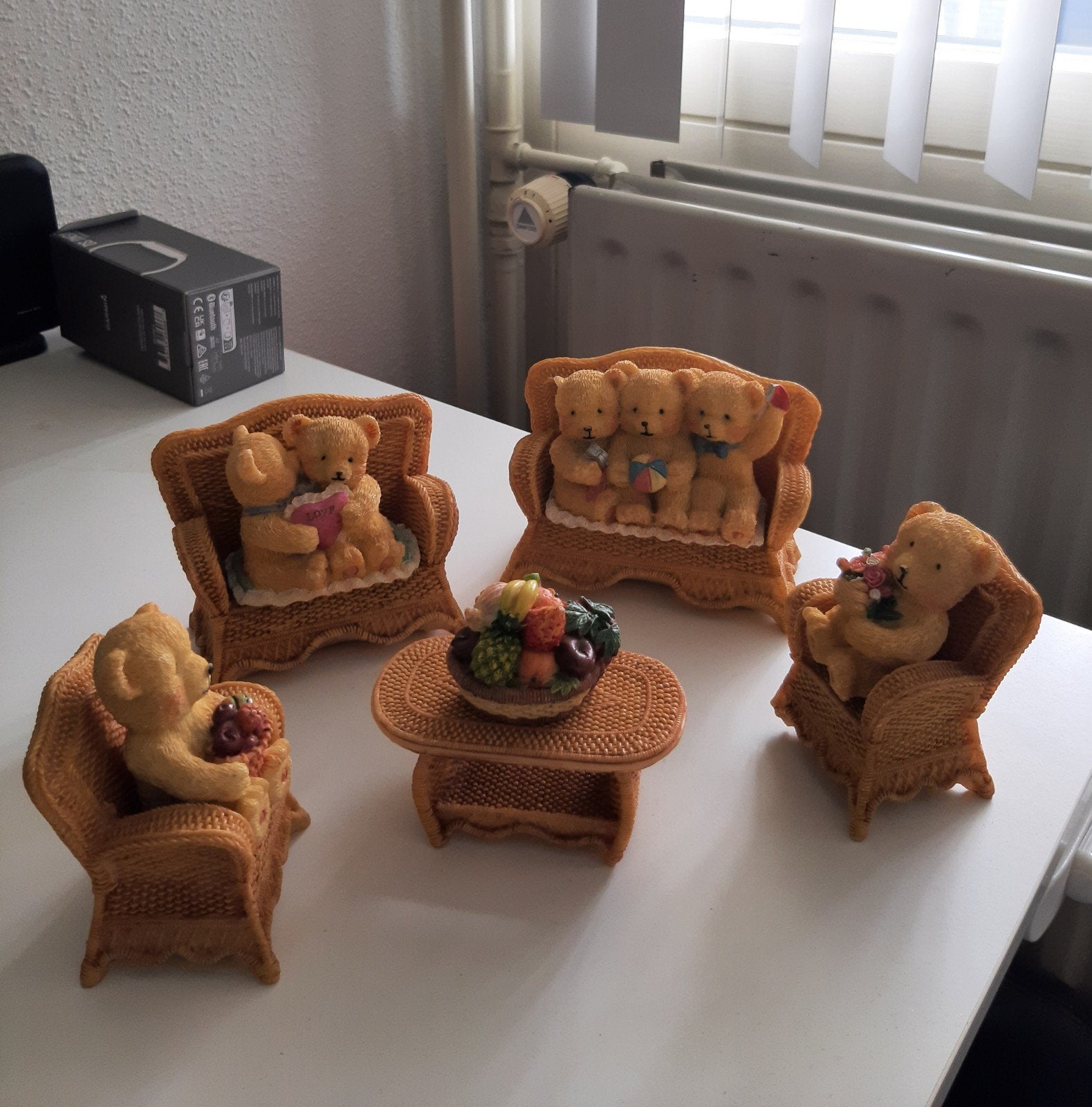 Schattige Teddybeertjes Miniatuur Familie, Ophalen of Verzenden, Zo goed als nieuw
