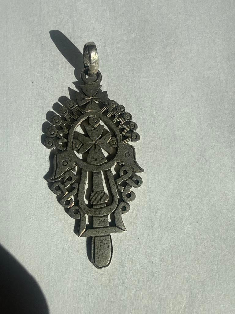Religieuze medailles Maria Jezus vintage hangers, Ophalen of Verzenden