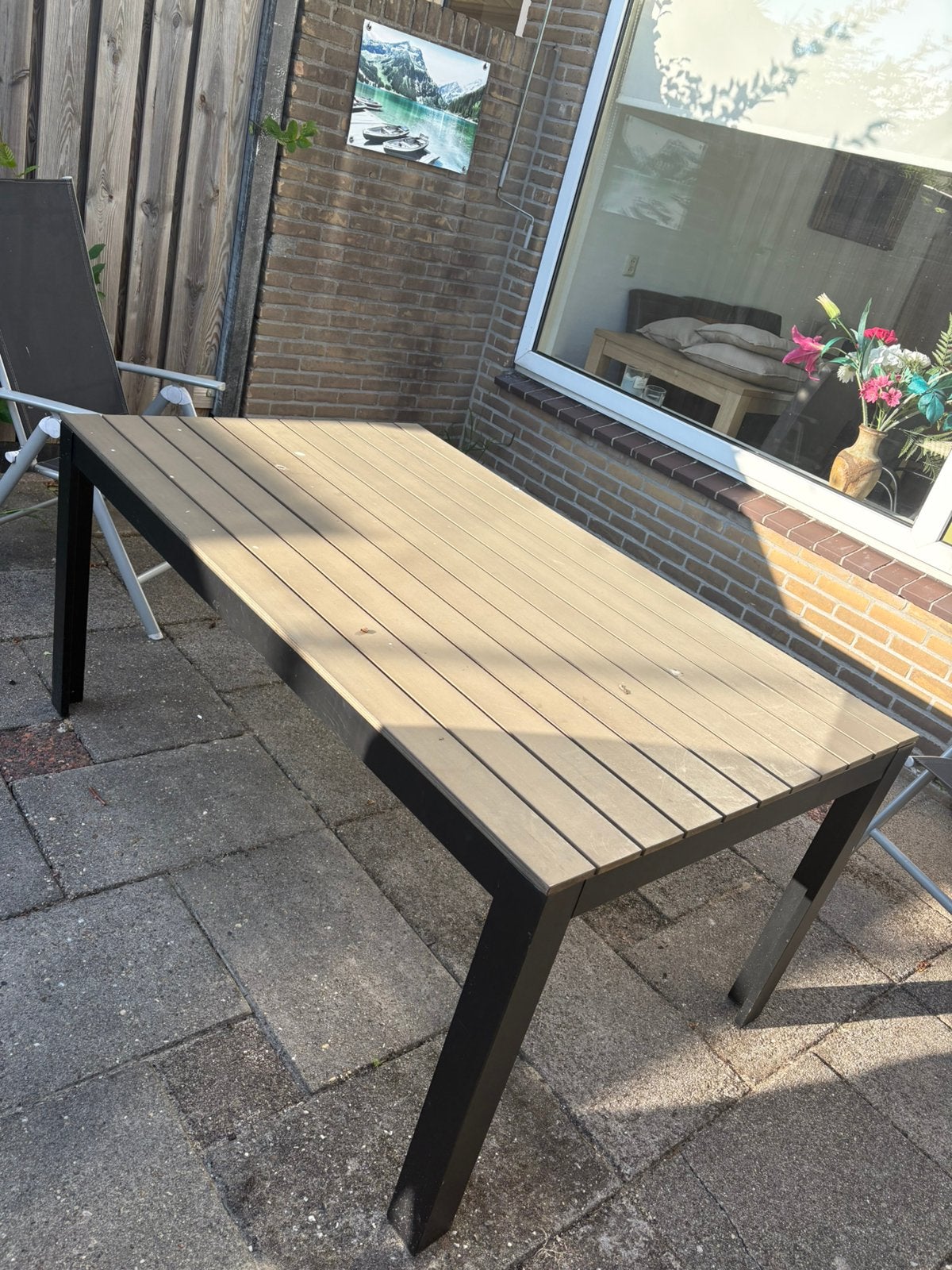 Tuintafel, Ophalen, Gebruikt, Rechthoekig, Kunststof