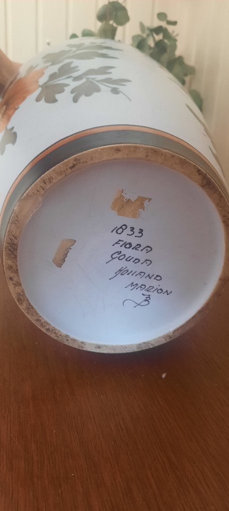 Vintage Flora Gouda Vaas "Marion", Model 1833 Perfecte Staat, Antiek en Kunst, Ophalen