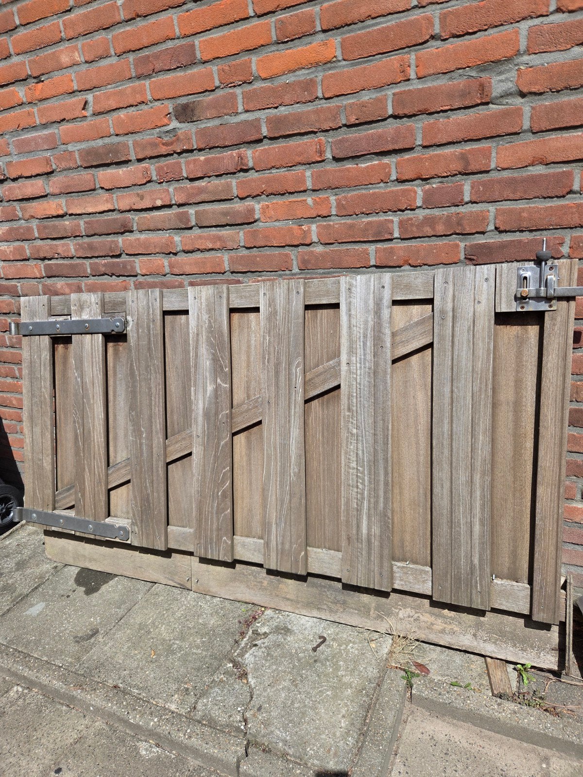 Houten poort, Ophalen, Hout, Draaipoort, 150 tot 200 cm