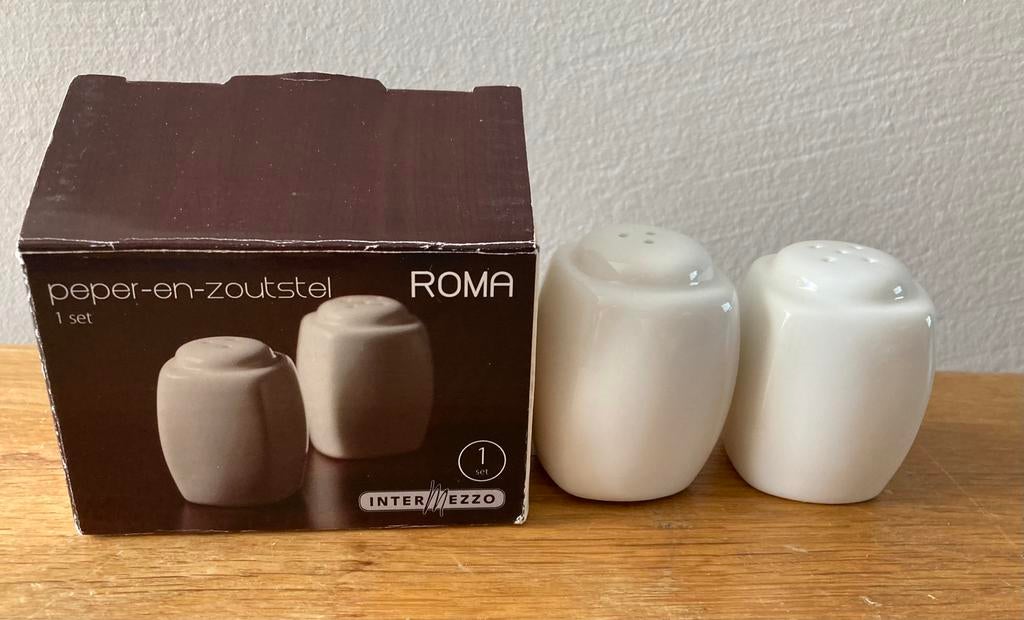 Peper- en zoutstel Roma Intermezzo, Overige typen, Ophalen of Verzenden, Zo goed als nieuw, Steen/keramiek