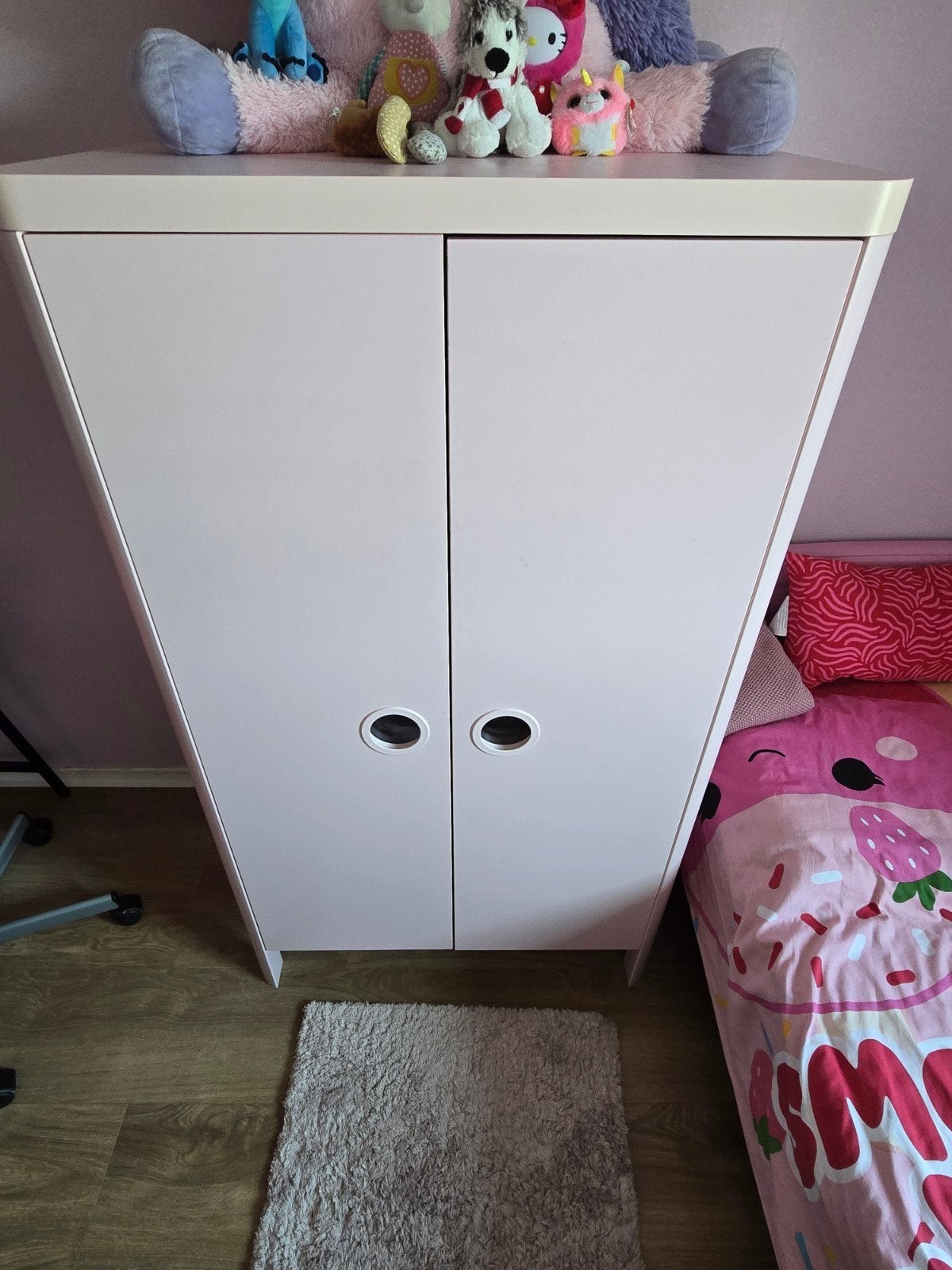 Roze meisjes kledingkast Ikea Busunge, Ophalen of Verzenden