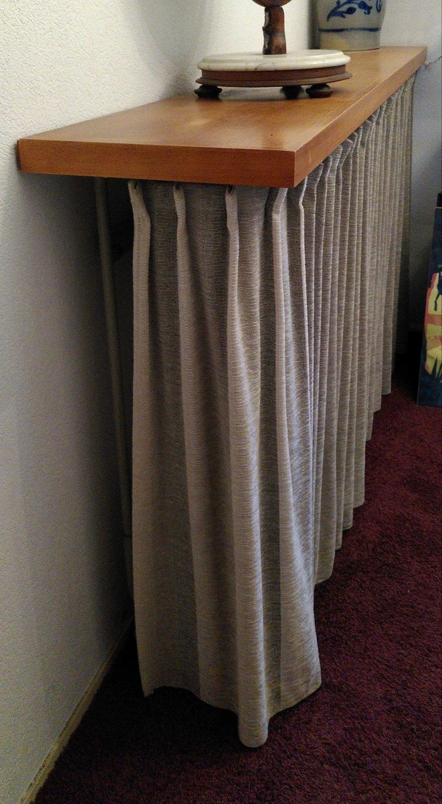 Vintage Opklapbed, Huis en Inrichting, Slaapkamer | Bedden, Ophalen, Gebruikt, Eenpersoons, Bruin