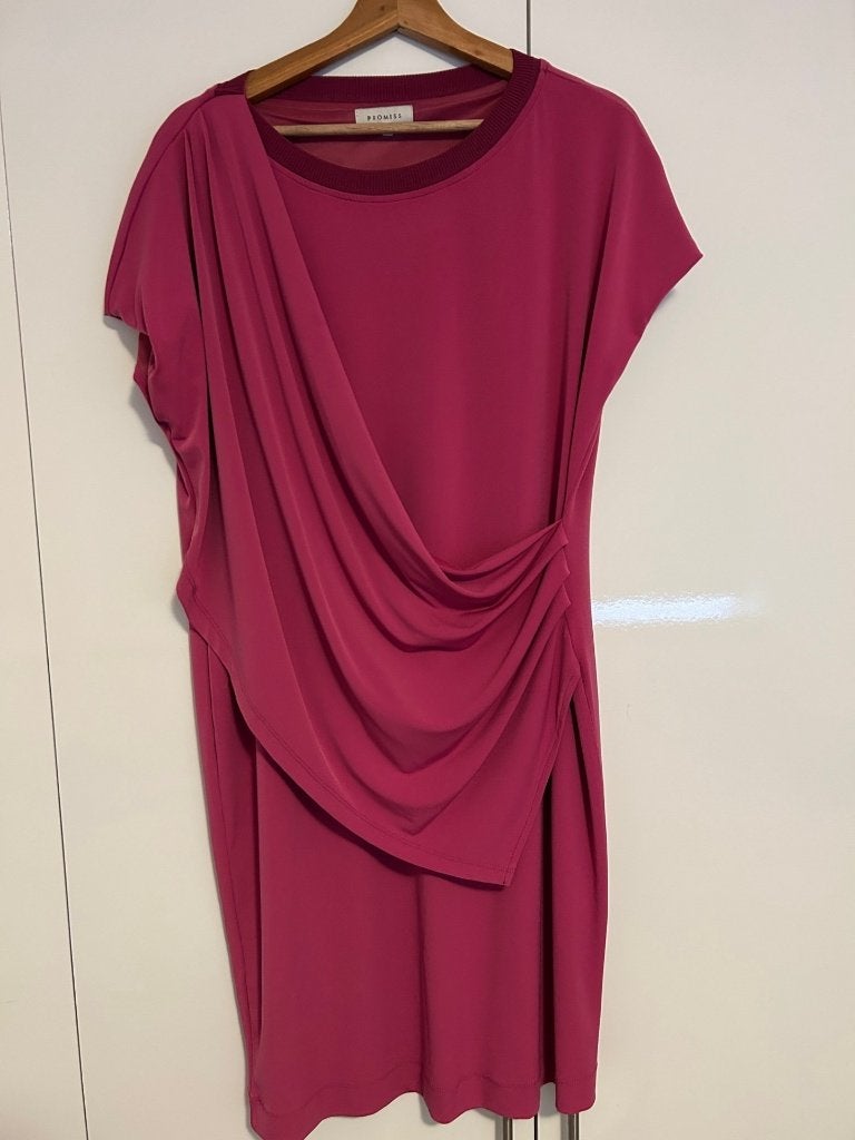 Leuk roze jurkje van Promiss, Kleding | Dames, Jurken, Promiss, Maat 46/48 (XL) of groter, Ophalen of Verzenden, Zo goed als nieuw
