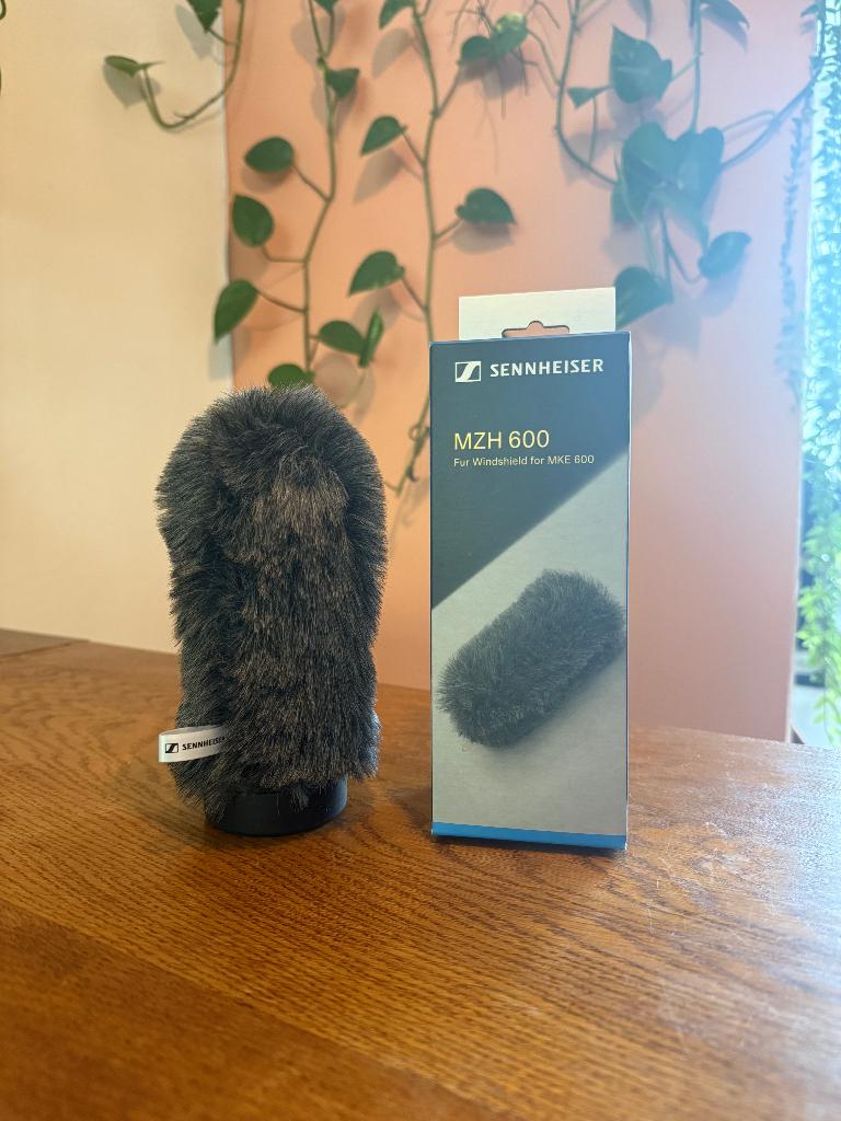 Sennheiser MKE 600 windscreen, Ophalen of Verzenden, Zo goed als nieuw, Studiomicrofoon