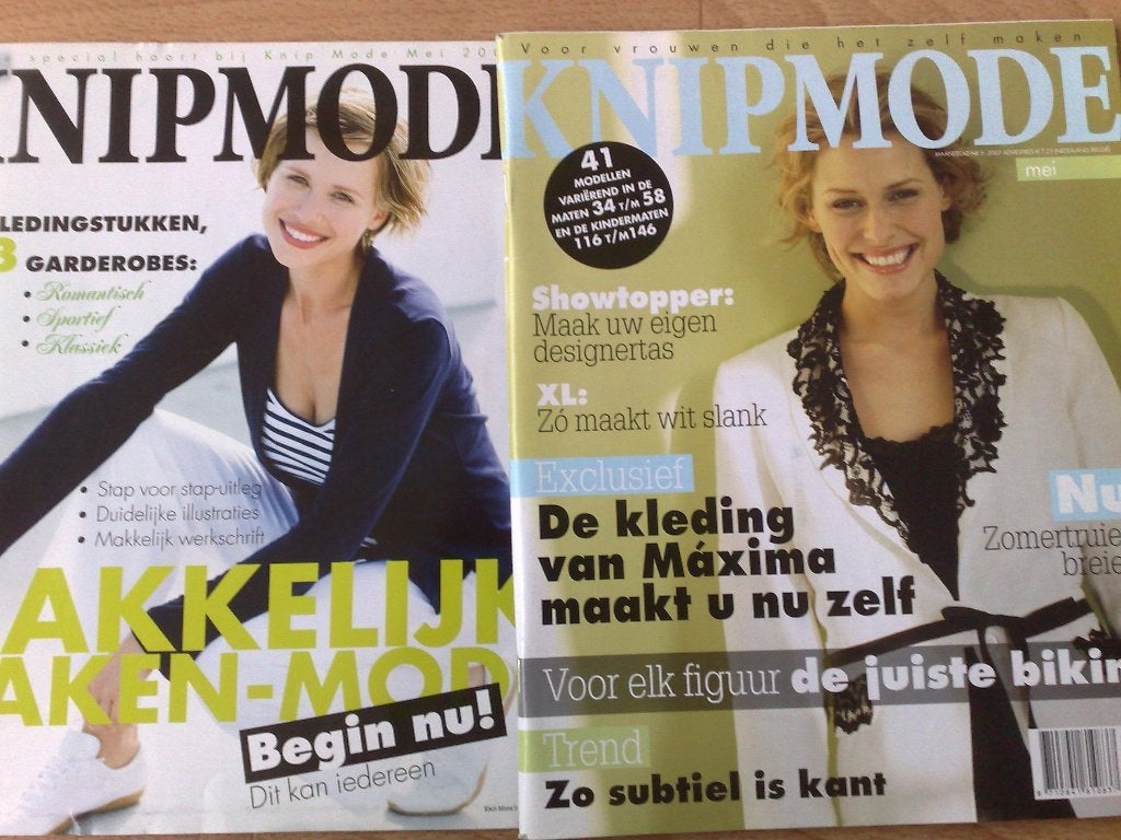 Knipmode mei 2007 incl. extra bijlage makkelijk maken -mode, Hobby en Vrije tijd, Verzenden, Zo goed als nieuw, Vrouw, Knipmode