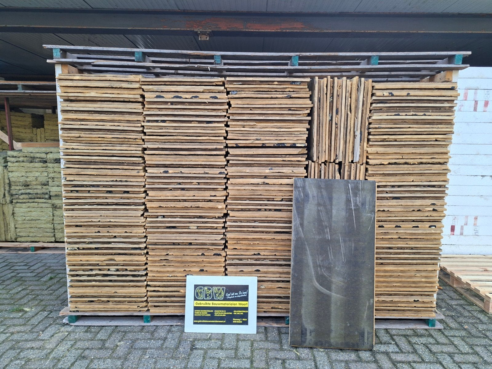 pir isolatie 60x120x4 cm, bitumen cachering, tand&groef, Doe-het-zelf en Verbouw, Ophalen, Gebruikt, Overige typen