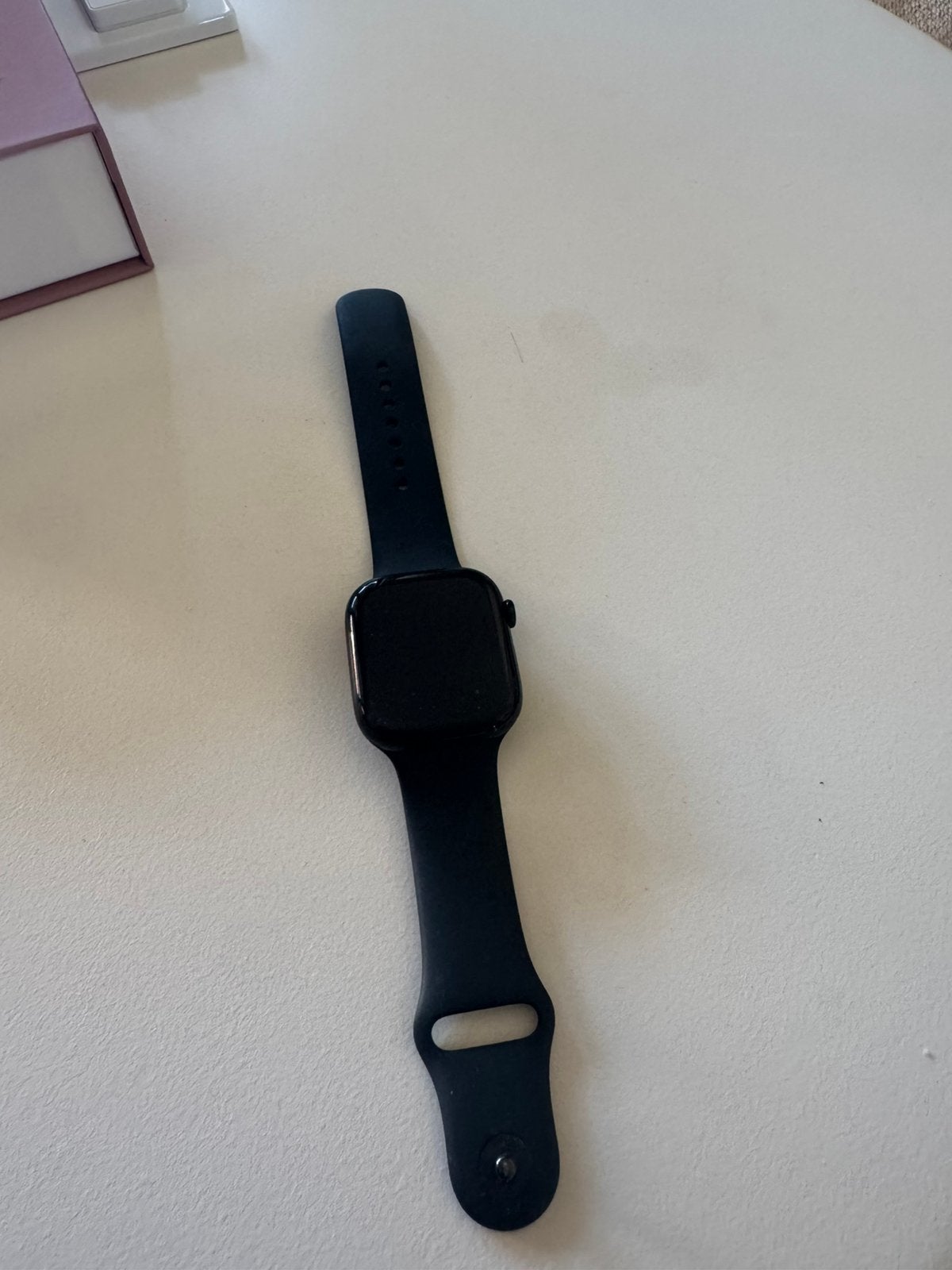 Apple Watch Series 10 46mm Zwart Sportband S/M, Hartslag, Zwart, IOS, Ophalen of Verzenden
