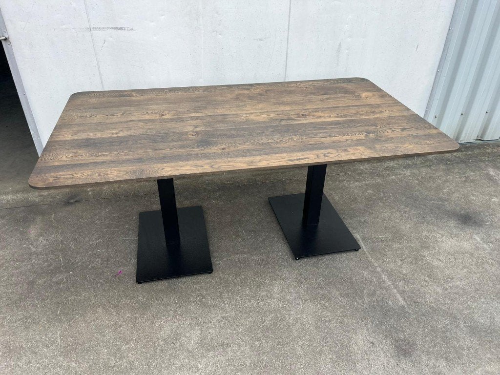 luxe eiken eetkamer tafel nieuw 180x100 facetrand monocoat, Ophalen