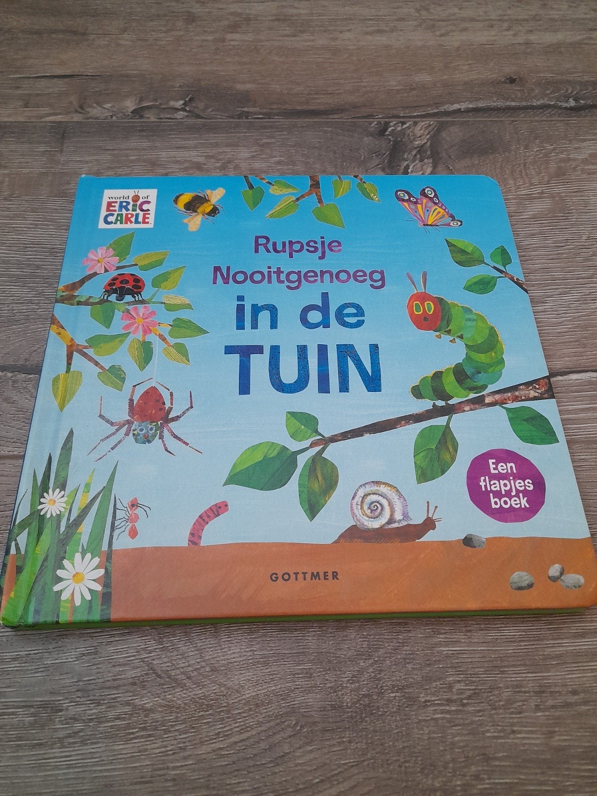Rupsje Nooitgenoeg in de tuin - Een flapjesboek, Boeken, Gelezen, Uitklapboek, Fictie algemeen, Jongen of Meisje