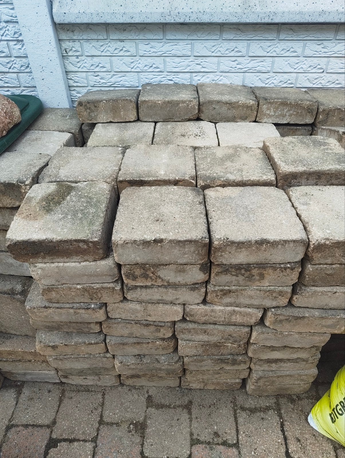 Getrommelde waaltjes, Tuin en Terras, Tegels en Klinkers, Ophalen, Gebruikt, 10 m² of meer, Beton