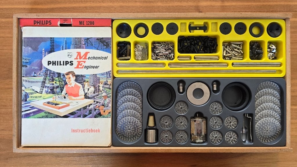 Philips Mechanical Engineer ME1200 bouwdoos, Antiek en Kunst, Antiek | Speelgoed, Ophalen