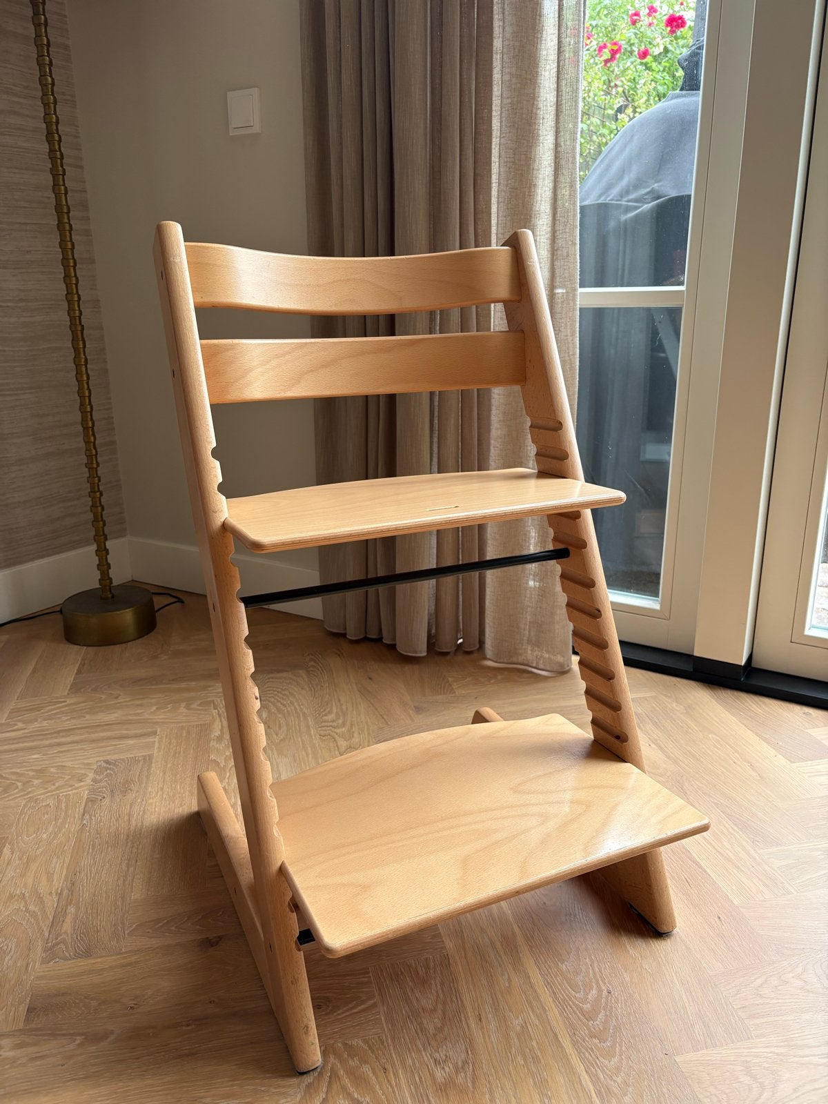 Stokke Tripp Trapp meegroeistoel - Natuurlijk hout, Ophalen, Gebruikt, Meegroeistoel, Aanschuifbaar