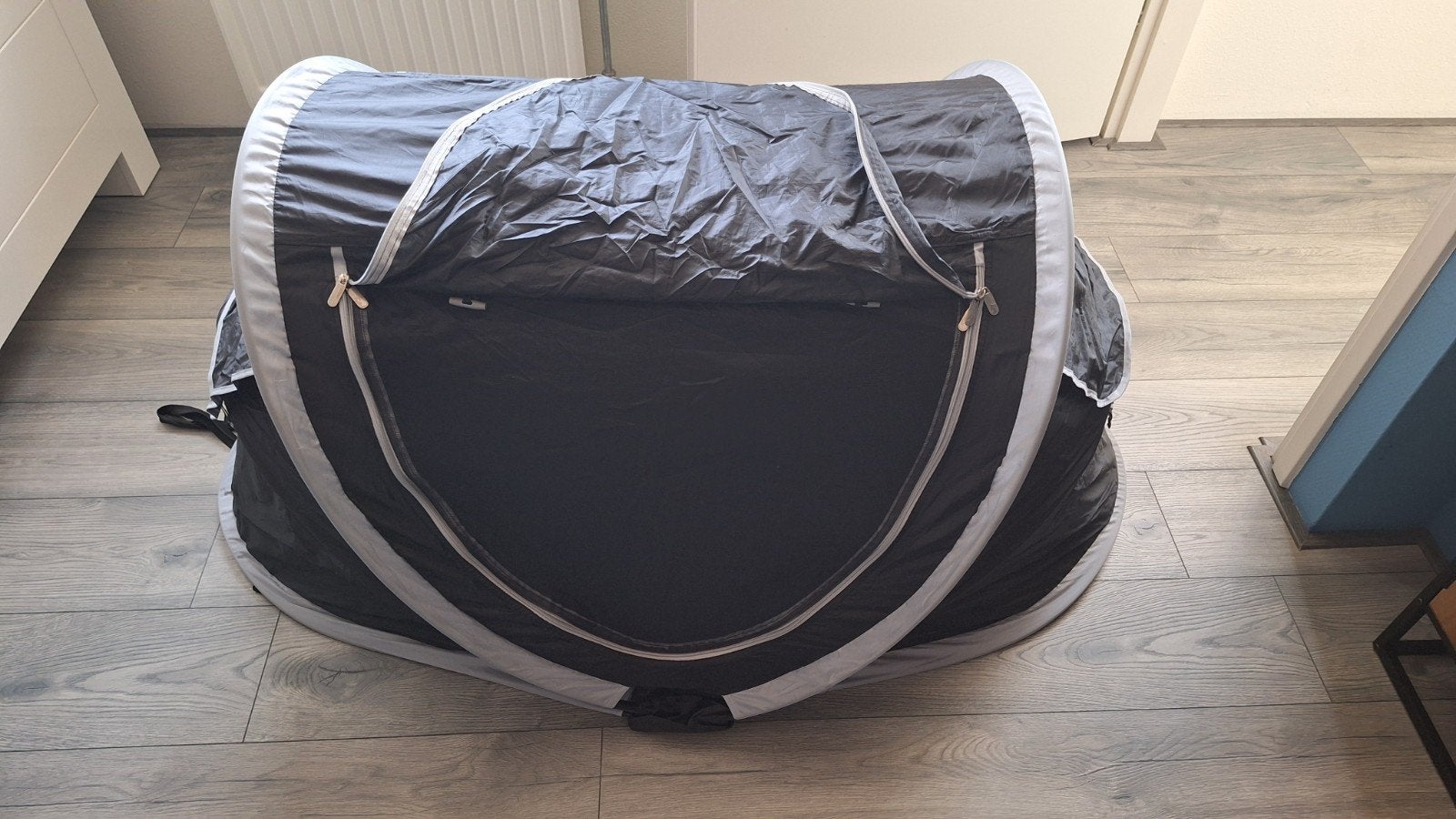 Deryan Travel Cot Peuter Luxe - Zwart, Ophalen, Zo goed als nieuw