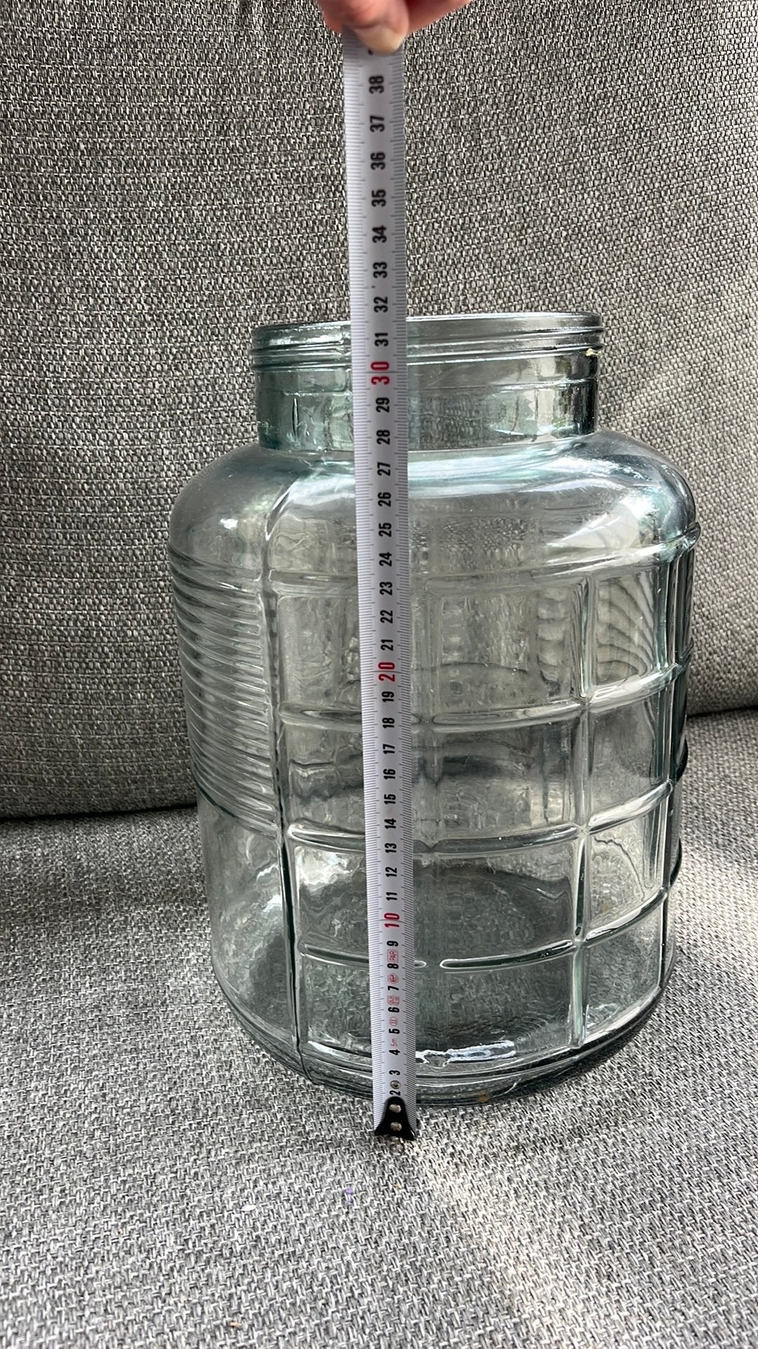 Glazen vaas, Gebruikt, Transparant, Glas, Ophalen