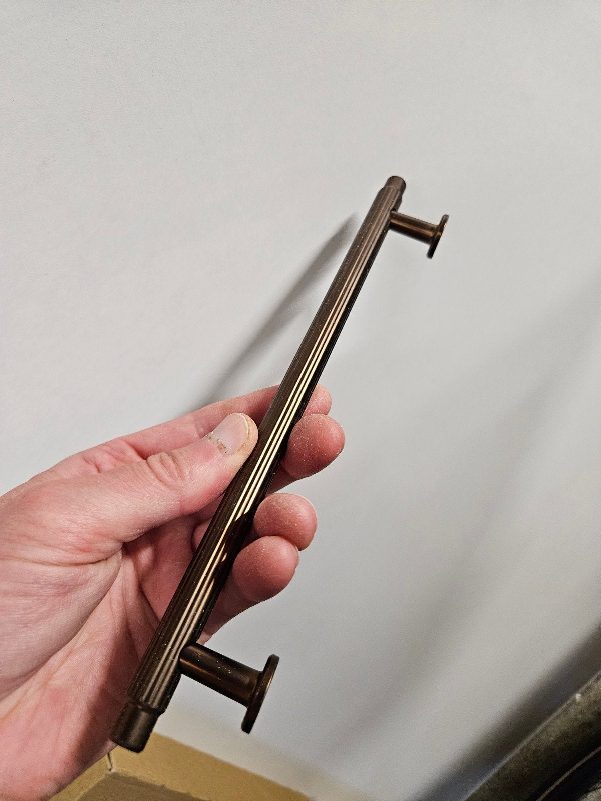 Nieuw massief messing kastbeslag bronskleurig - handgrepen, Ophalen, Nieuw, Koper of Messing, Klink of Kruk