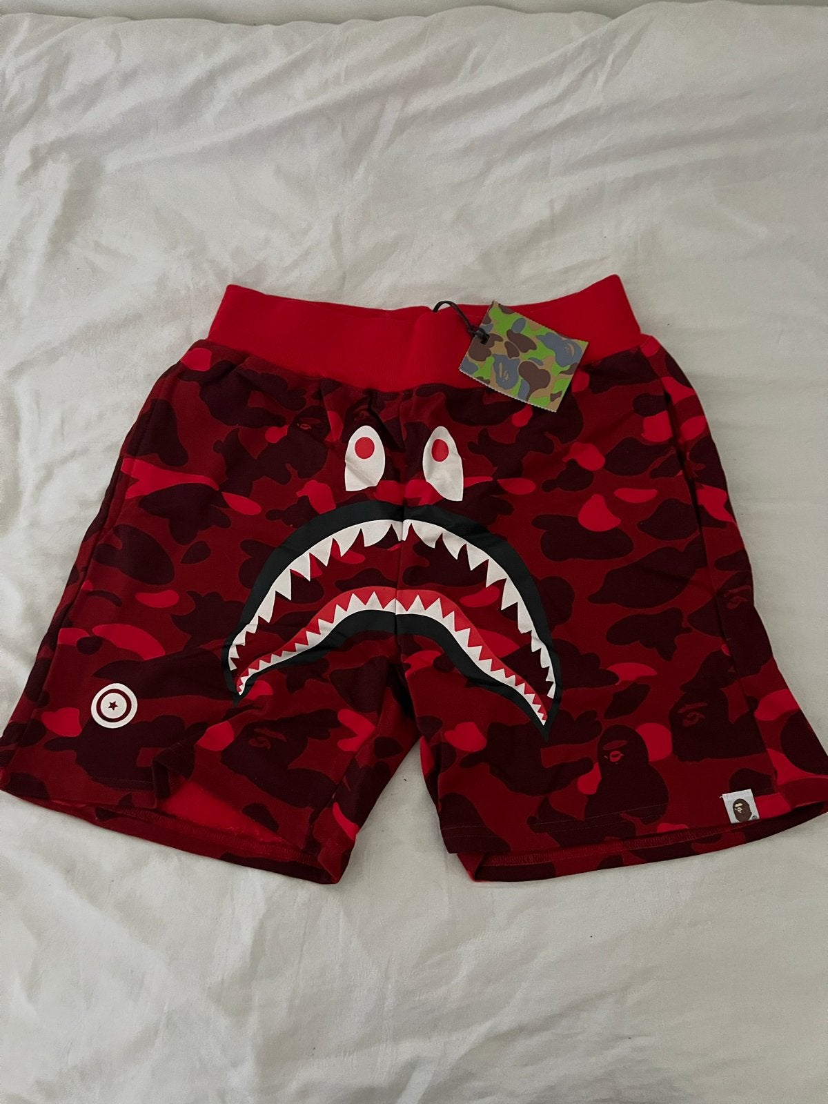 Bape Shorts - Goede Kwaliteit - Maat M, Ophalen of Verzenden, Zo goed als nieuw, Maat 48/50 (M), Rood