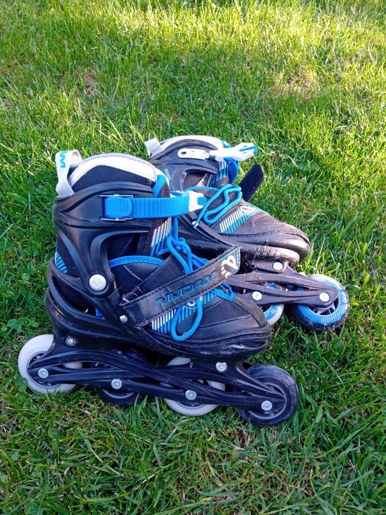 Nijdam Inline Skates 33 34 35 36 verstelbaar zgan, Kinderen, Inline skates 4 wielen, Ophalen, Overige merken