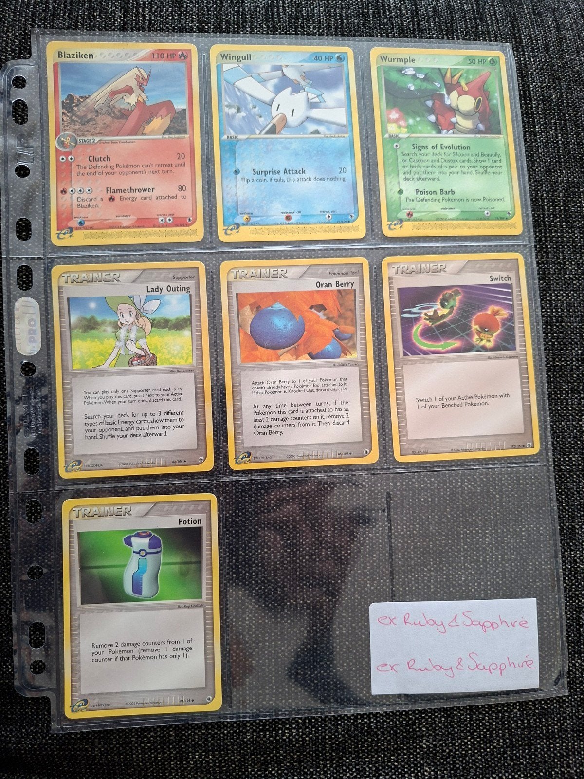 Pokémon ex ruby & sapphire, Ophalen of Verzenden, Meerdere kaarten