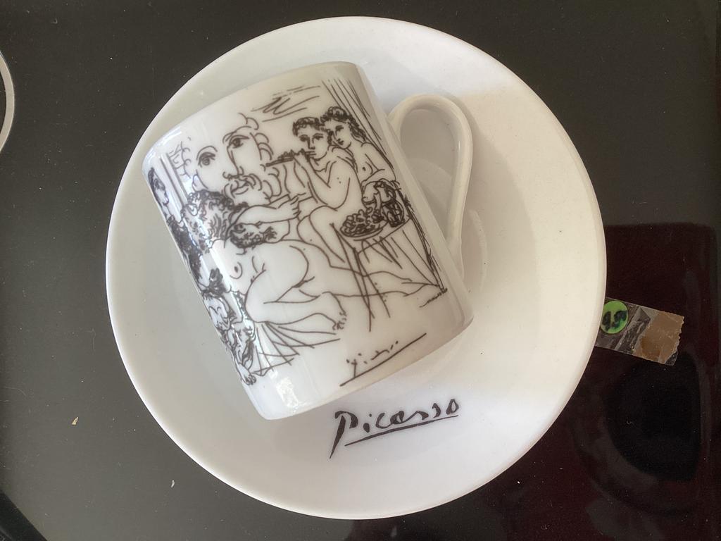 Picasso // espresso kop& schotel, Ophalen of Verzenden
