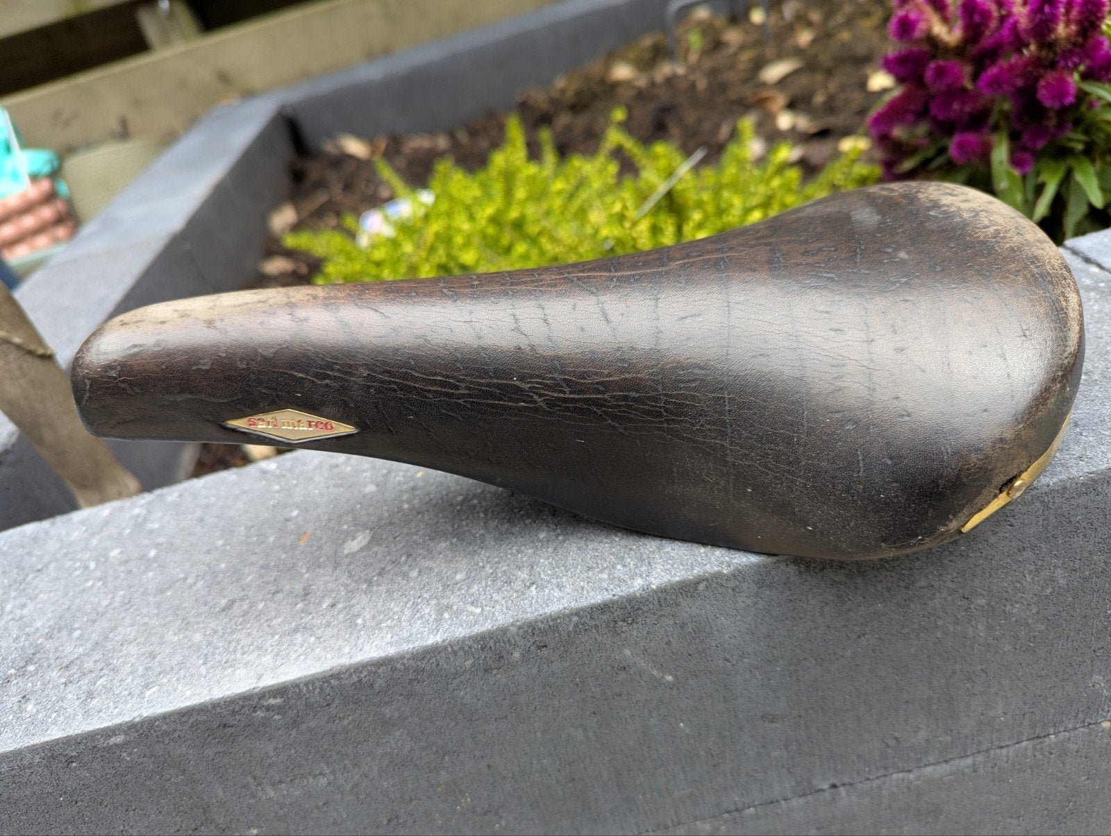 Vintage Selle San Marco Rolls Zadel - Leer, Fietsen en Brommers, Ophalen, Gebruikt, Leer, Selle San Marco