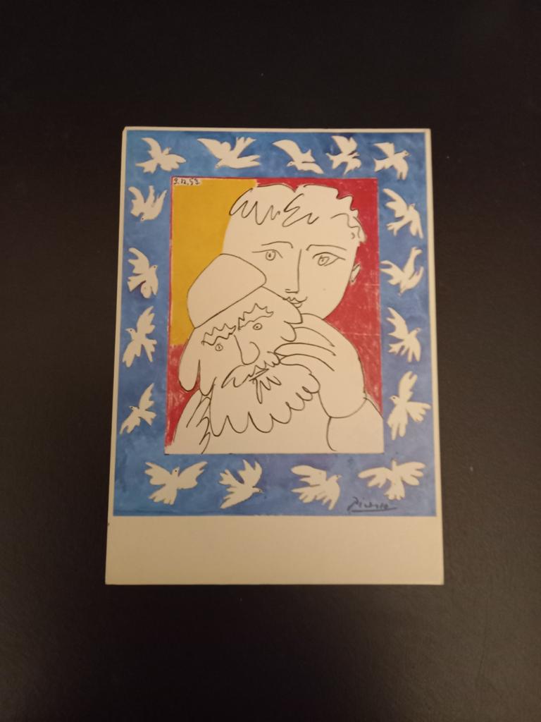 Kunstkaart   Picasso. The New Year. Gelopen, Verzamelen, Ansichtkaarten | Themakaarten, Verzenden, Gelopen, Sterren en Beroemdheden