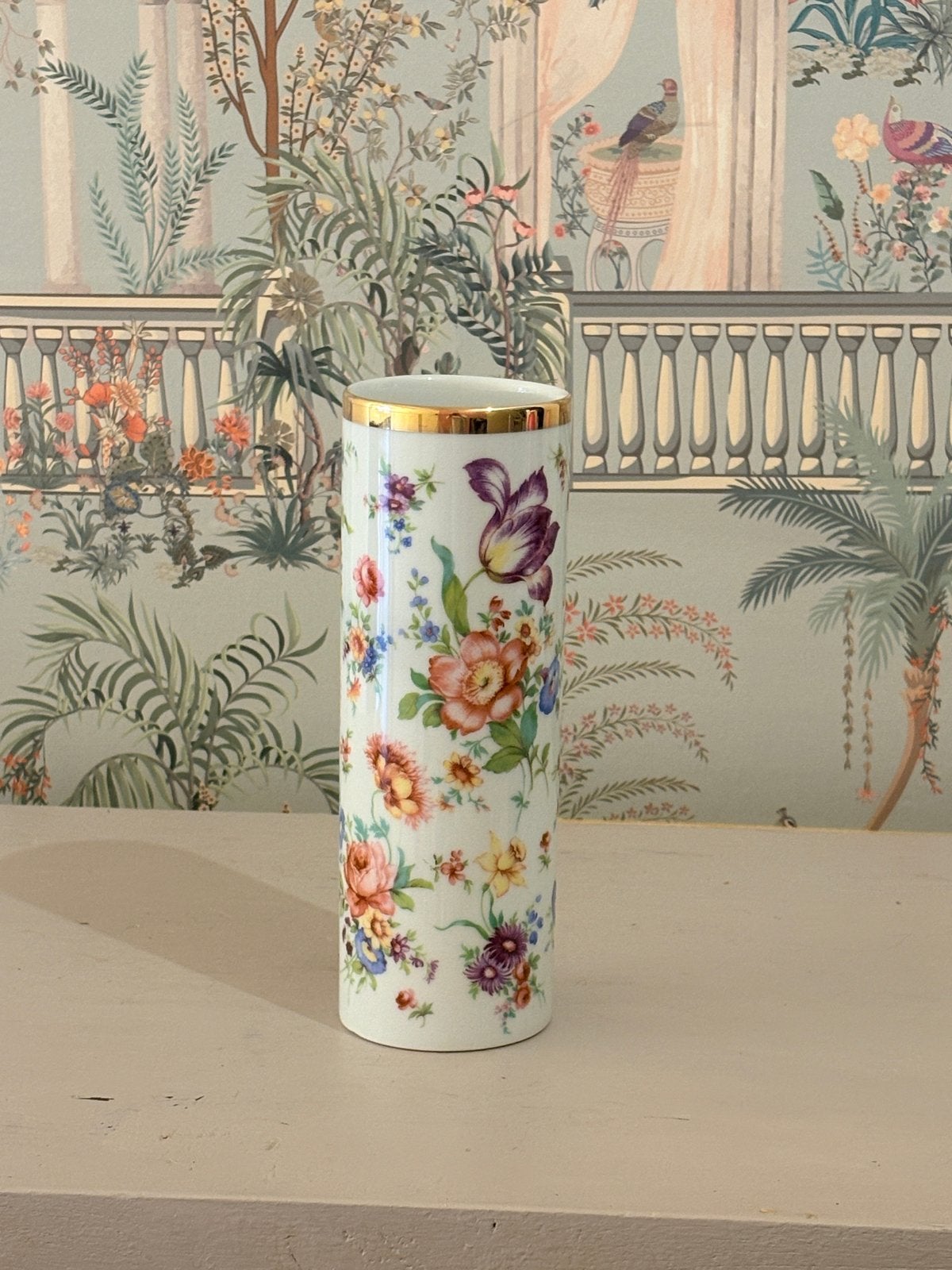 Jaeger & Co. Mid-century cilinder vaas - perfecte staat, Ophalen of Verzenden