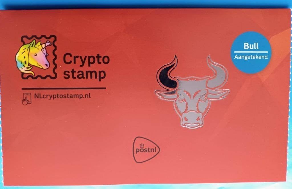 NL crypto stamp - Groen, Postzegels en Munten, Postzegels | Nederland, Postfris, Na 1940, Verzenden