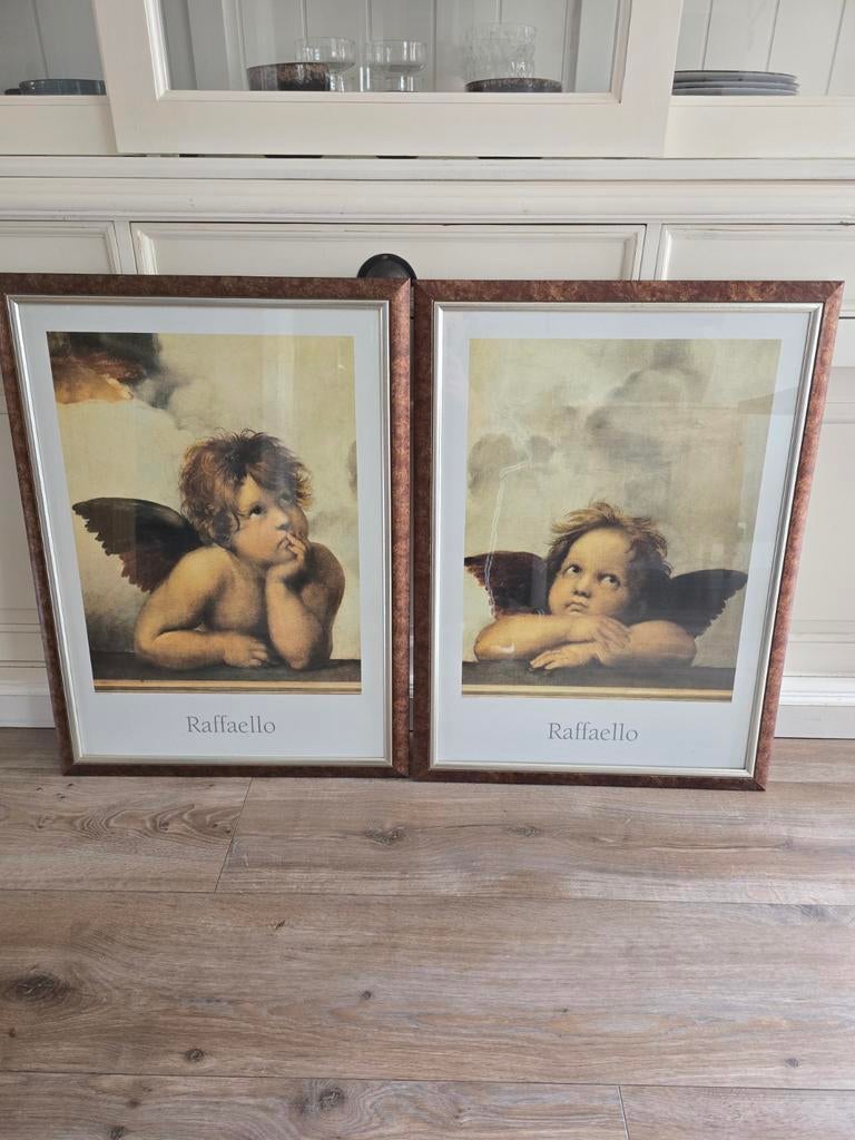 Schilderij engelen, Huis en Inrichting, Woonaccessoires | Schilderijen, Tekeningen en Foto's, Ophalen, 50 tot 75 cm, Schilderij