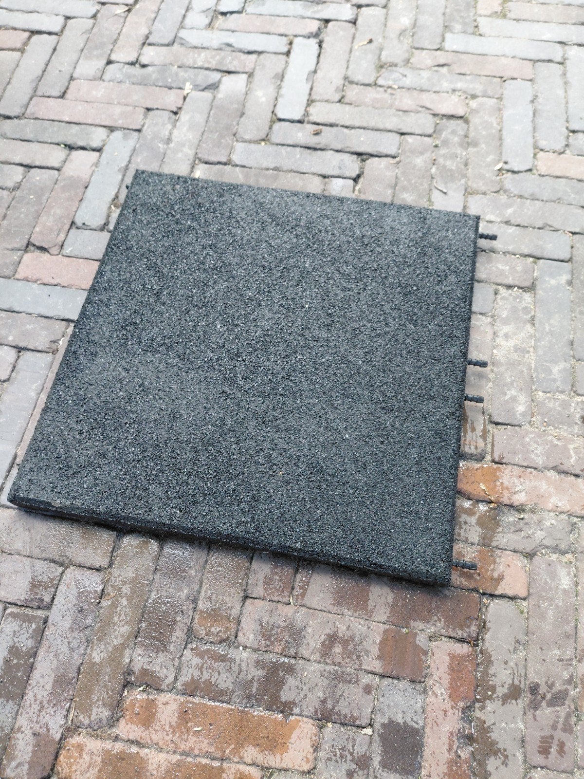 45 m² rubberen terrastegels en 45m² grindtegels 50x50, Ophalen, Gebruikt, Rubber, 5 tot 10 m²