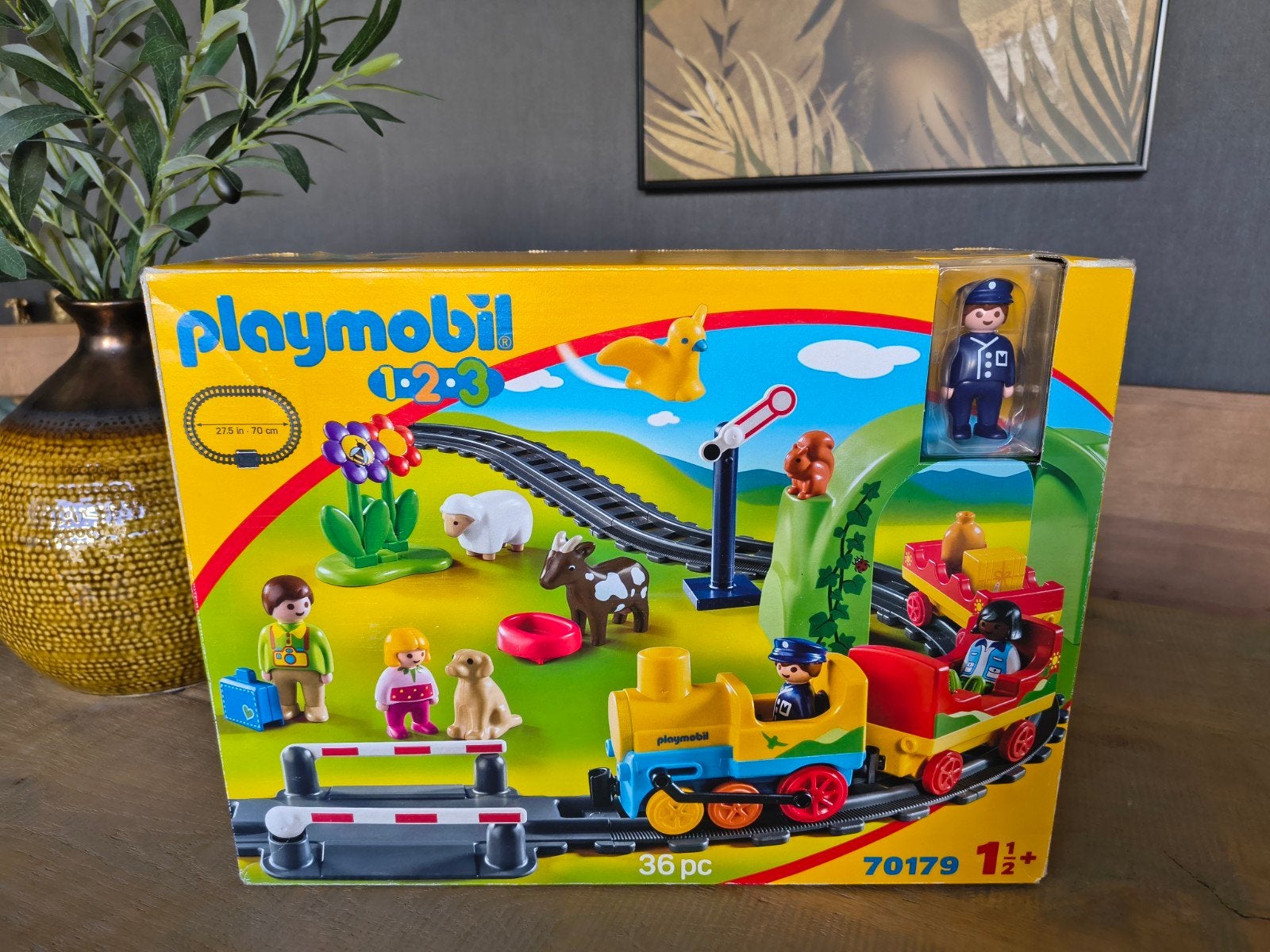 Playmobil trein 1,2,3 Nieuw, Complete set, Voertuig, 1.2.3, Nieuw