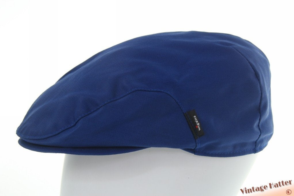 Vintage flatcap Platte pet Wigens blauw katoen 58,5, Ophalen of Verzenden, Wigens, 58 of 59 cm (L, 7¼ of ⅜ inch), Pet