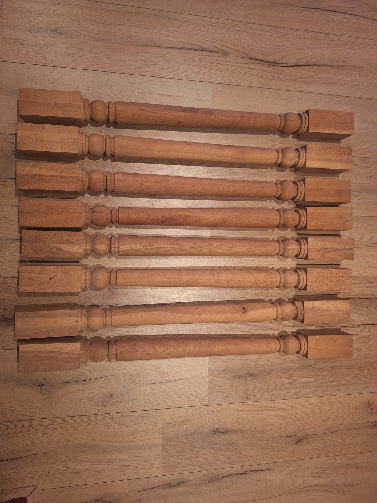 Houten Balusters / Spijlen eikenhout 95cm hoog en 7 cm breed, Ophalen, Eiken, Overige typen, Nieuw