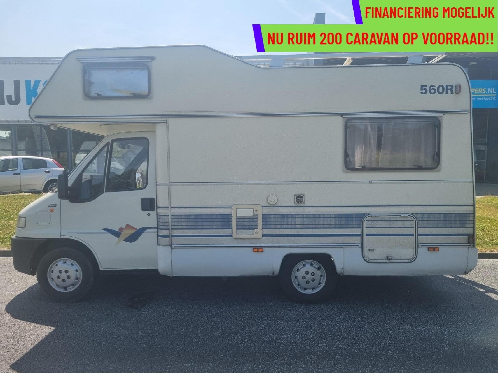 FIAT 230 RO TEC 2.5 TDI CASS LUIFEL +HANDGESCHAKELD+TREKHAAK, Caravans en Kamperen, Campers, Bedrijf, Half-integraal, Fiat, Tot en met 4