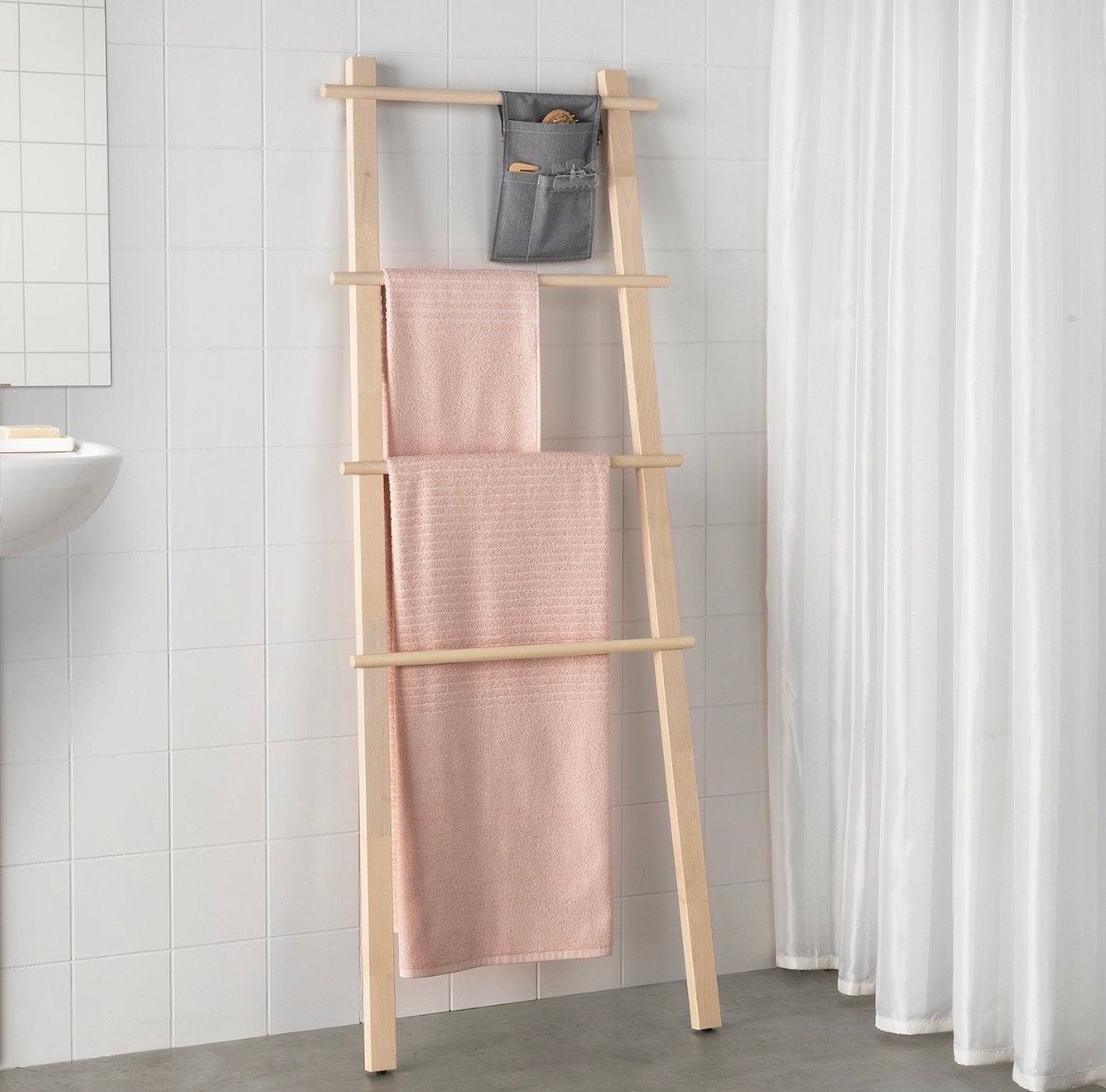 IKEA VILTO Handdoekenrekken (2x) Staand - Berkenhout, Handdoekenrek, Overige kleuren, Zo goed als nieuw, Ophalen