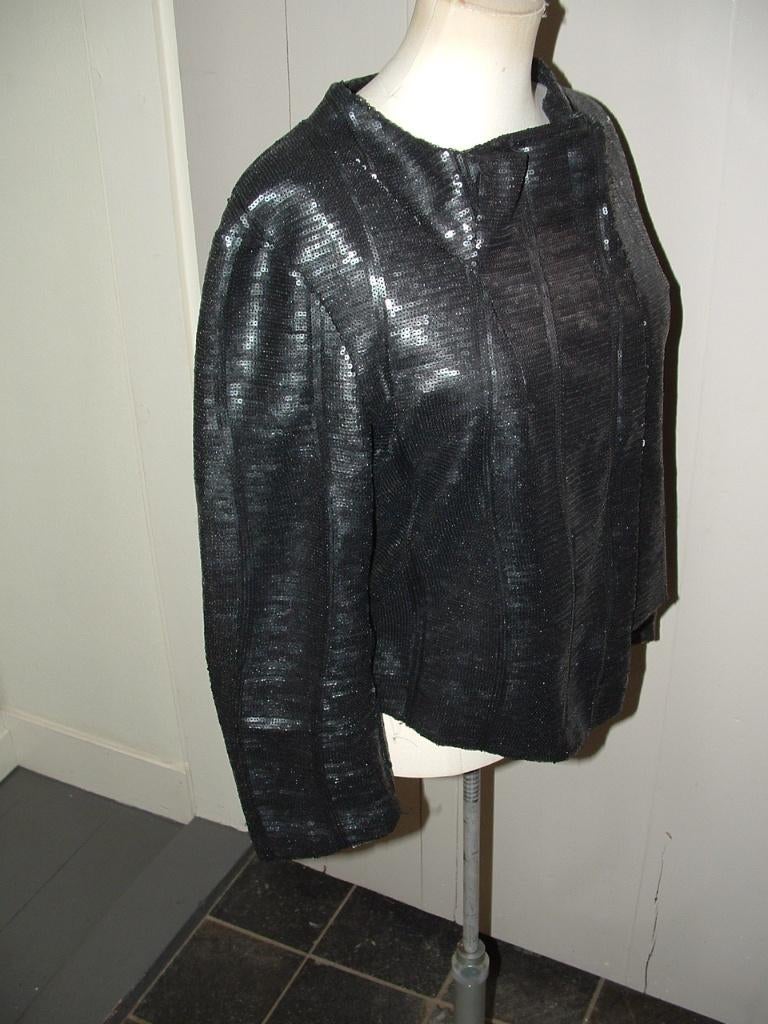 Eksept lovely jacket kort jasje blazer pailletten maat M, Maat 38/40 (M), Zwart, Ophalen of Verzenden, Zo goed als nieuw