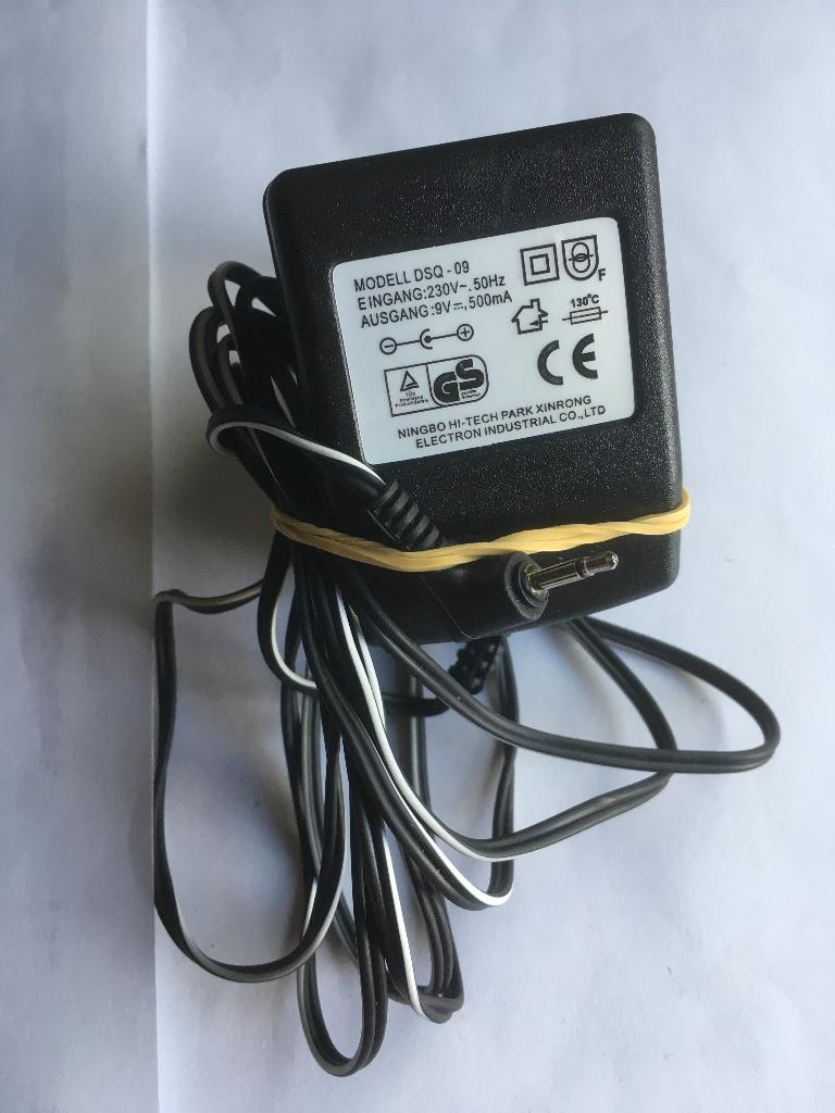 electron industrial adapter dsq-09 9V - 500mA, Ophalen of Verzenden, Refurbished