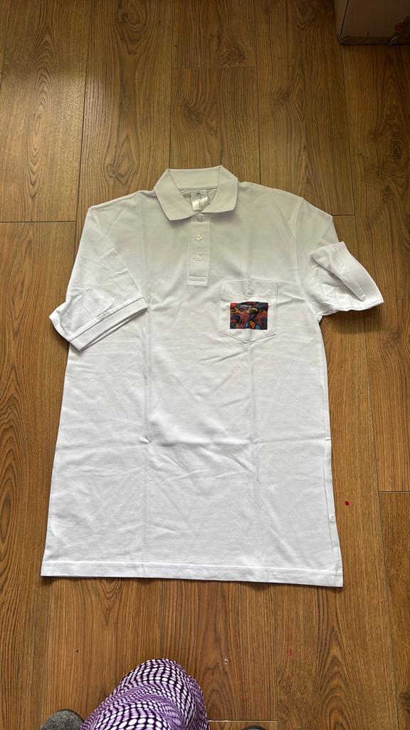 Artistiek polo, Ophalen of Verzenden, Nieuw, Maat 48/50 (M), Wit